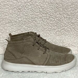 Merrell Pine Bark Leather Mid Top Beige Gray Womens Sneakers Shoes J94334 SZ 6.5